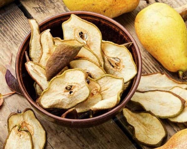 تصویر 2 از قیمت خرید گلابی خشک پفکی + فروش ویژه